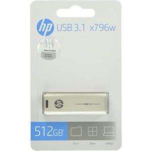 HP x796w USB flash drive 512 GB USB Type-A 3.2 Gen 1 (3.1 Gen 1) Zilver