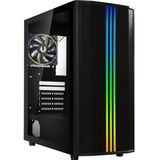 Bitfenix Saber Mesh Rgb - Pc-behuizing - Zwart - Staal, Mesh, Plastic, Gehard glas