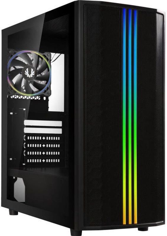 Bitfenix Saber Mesh Rgb - Pc-behuizing - Zwart - Staal, Mesh, Plastic, Gehard glas
