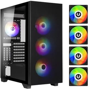 BitFenix - Flow - PC Behuizing - Zwart - Middelgroot - ARGB