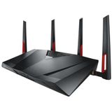 ASUS DSL-AC88U routeur sans fil Gigabit Ethernet Bi-bande (2,4 GHz / 5 GHz) Noir, Rouge