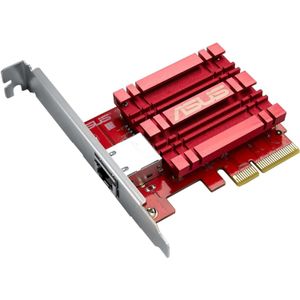 ASUS XG-C100C V3, Internal, Wired, PCI Express, Ethernet, 10000 Mbit/s, Red