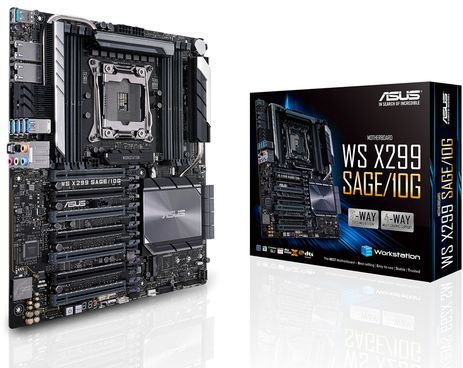 Asus - WS X299 SAGE/10G - Moederbord - CEB - Intel® X299 - 10 Gigabit Ethernet