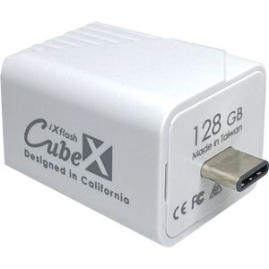 PioData - iXflash CUBE - USB-C Geheugen - 128GB - Back-up voor iPhone en iPad