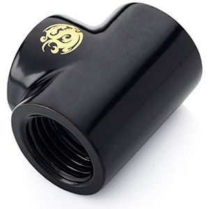 Bitspower - T-splitter - Waterkoelingsonderdelen Accessoires - Zwart - 3x G1/4 inch IG