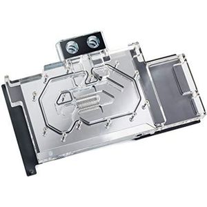 Bitspower Klassieke ASUS ROG Strix GeForce RTX 3080 GPU Waterkoeler - Nikkel + Acryl, GPU waterkoelers