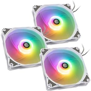 Bitspower - Notos RGB PWM-fan - Set van 5 - 120 mm - Zwart