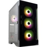 TALOS E2 ELITE - Mid-Tower Behuizing - Zwart - Gehard Glas