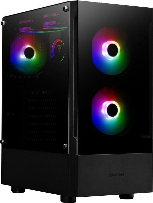 Gamdias - Argus E3 v2 RGB - PC-behuizing - Zwart - ATX