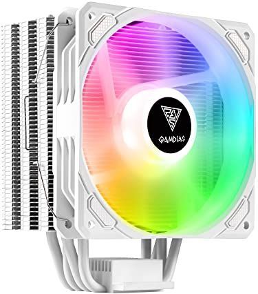 GAMDIAS Boreas E1-410 - CPU Koeler - aRGB - Wit - 4 Heatpipes
