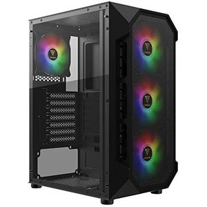 Boitier Moyen Tour ATX GAMDIAS Aura GC1 RGB met panneaux vitrés (Noir)