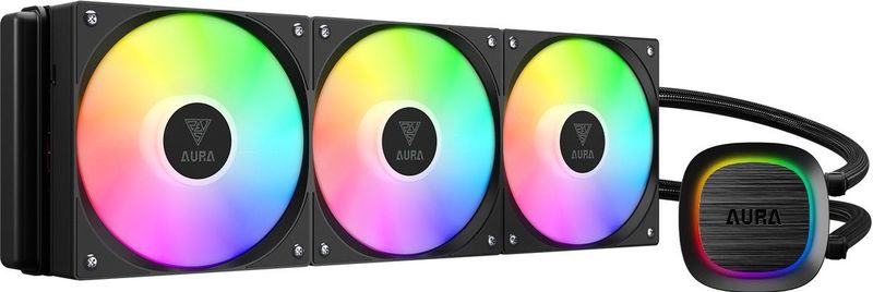 GAMDIAS - AURA GL360 V2 - 360mm Liquid Cooler - Zwart - Intel/AMD