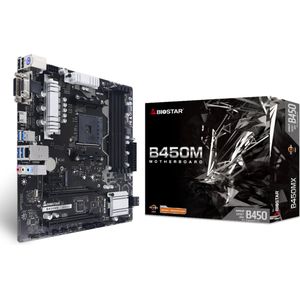 Biostar B450MX, AMD, Socket AM4, AMD Athlon, AMD Ryzen™ 3, 2nd Generation AMD Ryzen™ 3, AMD Ryzen™ 5, AMD Ryzen™ 7, 3rd..., DDR4-SDRAM, 128 GB, DIMM