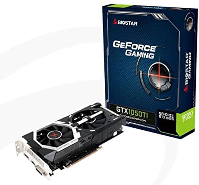 Biostar - NVIDIA GeForce GTX1050 Ti - Videokaart - 4GB - GDDR5 - PCIe 3.0