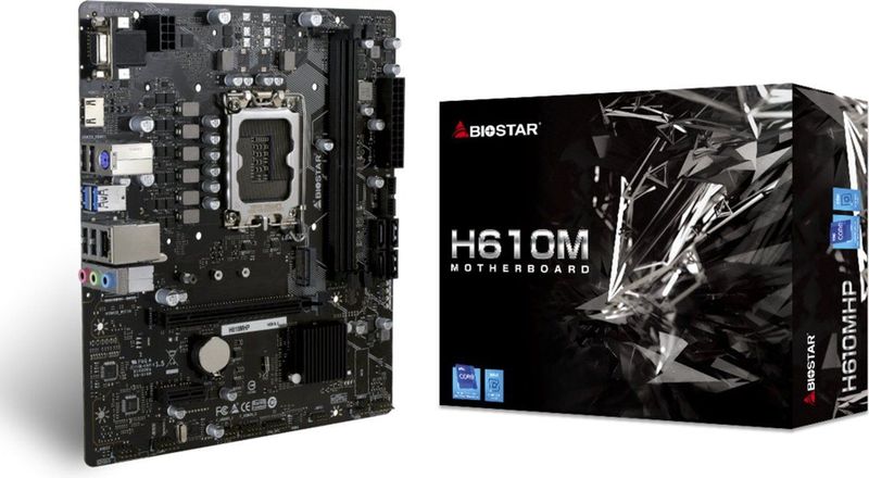 Biostar H610MHP - Moederbord - mATX - Intel LGA 1700 - Ondersteunt tot 64 GB DDR4-RAM