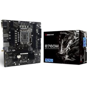 Biostar - B760MX2-E D4 - Moederbord - Zwart - mATX - LGA 1700