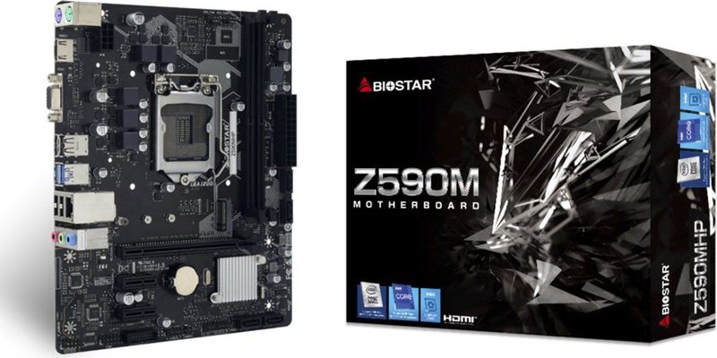 Biostar - Z590MHP - Moederbord - mATX - Compatibel met Intel 10e/11e Generatie