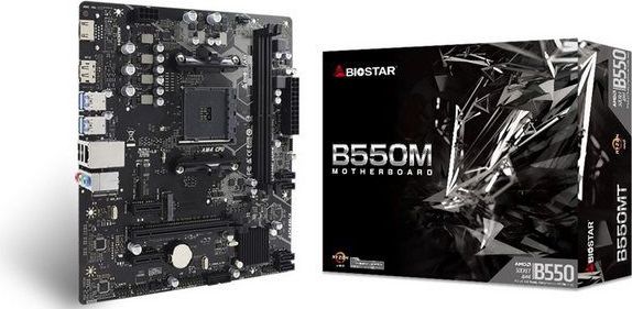 Biostar B550MHP moederbord AMD B550 Socket AM4 micro ATX