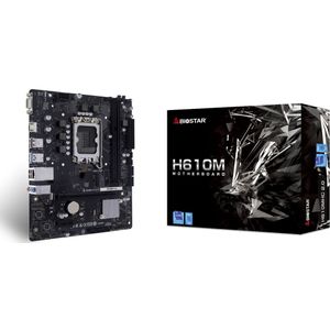Biostar - H610MHC 2.0 - Moederbord - mATX - Ondersteunt DDR4-RAM