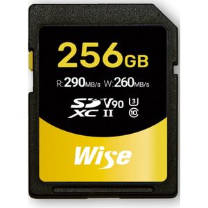 Wise - SDXC UHS-II V90 Geheugenkaart - 256GB - UHS-Snelheidsklasse U3