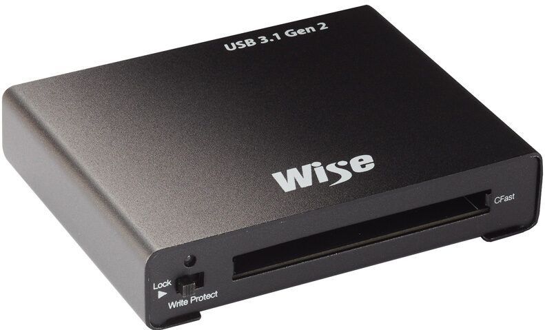 Wise - CFast 2.0 Card Reader - Aluminium - USB 2.0/3.1 - 1000 MB/s