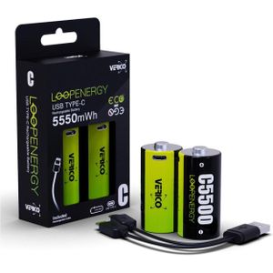 Verico - LoopEnergy Baby (C)-Akku Li-Ion 3700 mAh 1.5 v 2 St.