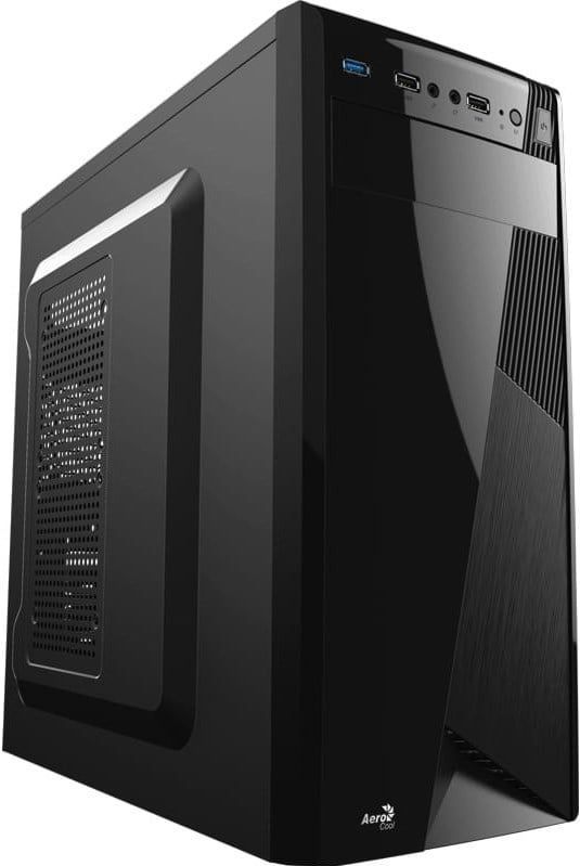AeroCool - Corporate CS-1101 - Systeemkast - Zwart - Midi Tower - Zonder Voeding