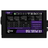 AeroCool - VX PLUS 750 - PC Voeding - Zwart - 80 PLUS Gold - 750 Watt