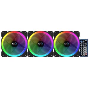 Aerocool Orbit RC 3x120MM RGB/GAMING +Remote 14.1dB/ RGB