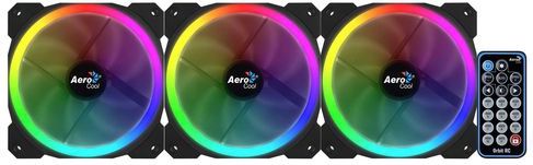 Aerocool Orbit RC 3x120MM RGB/GAMING +Remote 14.1dB/ RGB