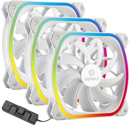 Enermax - SQUA UCSQARGB12P-W-BP3 - RGB Ventilator - Wit - 12 cm - 3-delig