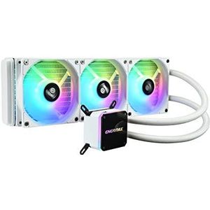 Enermax LiqMax III ARGB 360 wit AIO Liquid Cooler, waterkoeling voor Intel/AMD processors, ARGB-ventilator (ELC-LMT360-W-ARGB)