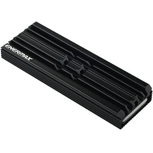 Enermax ESC001 Koellichaam, zwart, voor SSD M.2 2280, enkelzijdig en dubbelzijdig, aluminium, heatsink compatibel met PS5