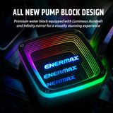 Enermax - Aquafusion ADV ARGB 240 AIO CPU Waterkoeling - Zwart - Dubbele Kamerpomp - ARGB Infinite Mirror