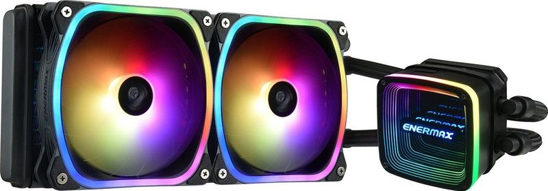 Enermax - Aquafusion ADV ARGB 240 AIO CPU Waterkoeling - Zwart - Dubbele Kamerpomp - ARGB Infinite Mirror