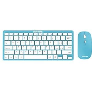 Pantone Toetsenbord met muis (IT, Draadloze), Toetsenbord, Blauw