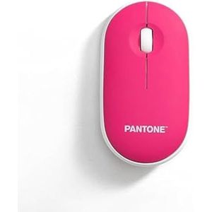 Pantone - Draadloze Muis - Roze - Wit - Geruisloze Klikfunctie