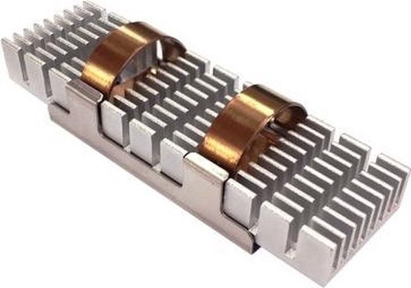 QNAP HS-M2SSD-02 koelsysteem voor computers SSD (solid-state drive) Koelplaat/radiatoren Groen