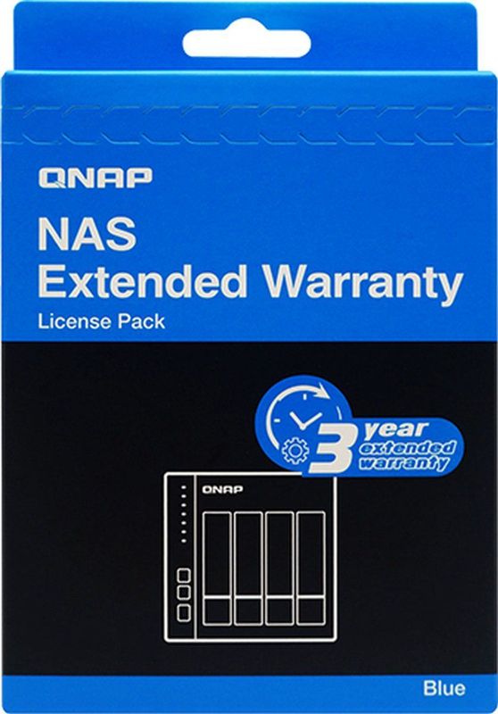 QNAP - LIC-NAS-EXTW - NAS Accessoires - Blauw - Garantieverlenging 3 Jaar