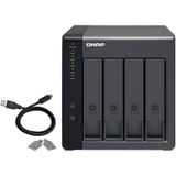 Qnap NAS Network Storage - TR-004 - Zwart - USB