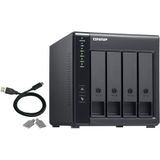 Qnap NAS Network Storage - TR-004 - Zwart - USB