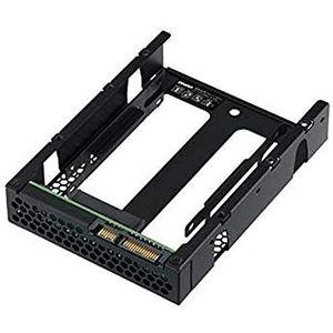 QNAP 3,5p SATA naar Dual 2,5p SATA Drive Adapter tot 9,5 mm 2,5p Drive Hoogte Support Hardware Raid 0/1 JBOD Individuele Disk Modi, zwart