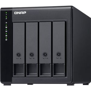 QNAP TL-D400S - Hard Drive Array - 4 Bays - Zwart