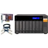 Qnap - TL-D800S - JBOD Opslagbehuizing - Zwart - 8 x 3.5-inch SATA