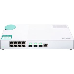 QNAP QSW-308-1C netwerk-switch Unmanaged Gigabit Ethernet (10/100/1000) Wit