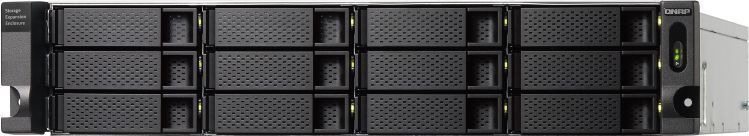 Qnap - TL-R1200C-RP - JBOD Rackmount Storage Enclosure - Zwart - SATA 6Gb/s