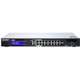 QNAP QGD-1600P Managed Gigabit Ethernet (10/100/1000) Power over Ethernet (PoE) 1U Zwart, Grijs