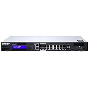 QNAP QGD-1600P Managed Gigabit Ethernet (10/100/1000) Power over Ethernet (PoE) 1U Zwart, Grijs