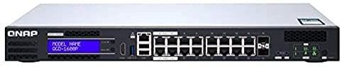 QNAP QGD-1600P Managed Gigabit Ethernet (10/100/1000) Power over Ethernet (PoE) 1U Zwart, Grijs