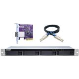 Qnap - TL-R400S - Rackmount JBOD - Zwart - 4x 3.5-inch SATA Bays